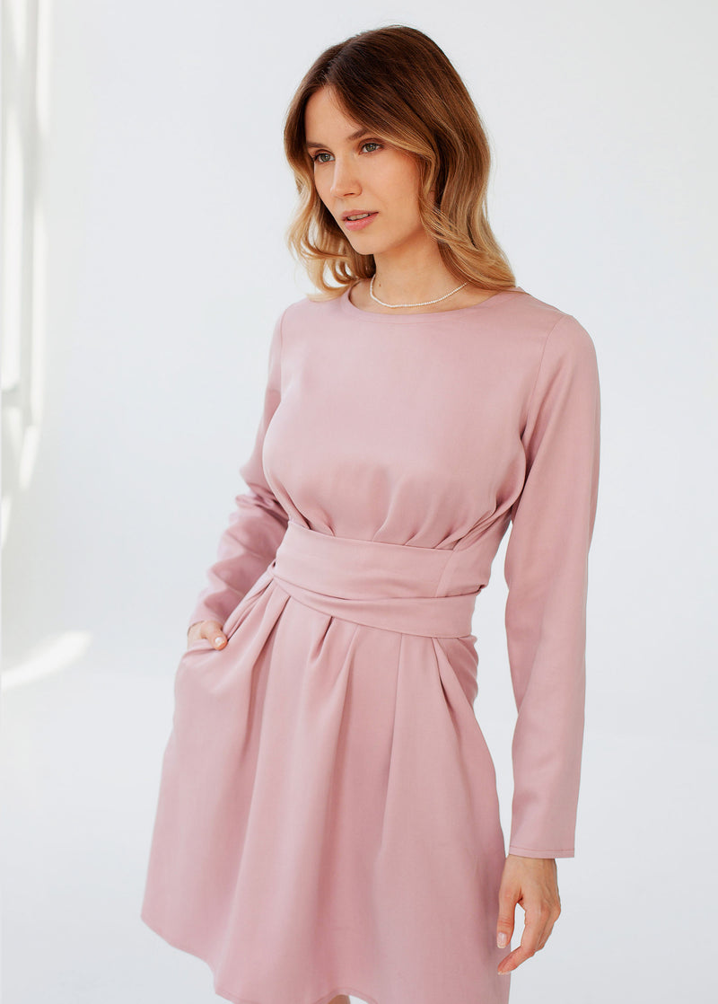 "Audrey" Pink Dress
