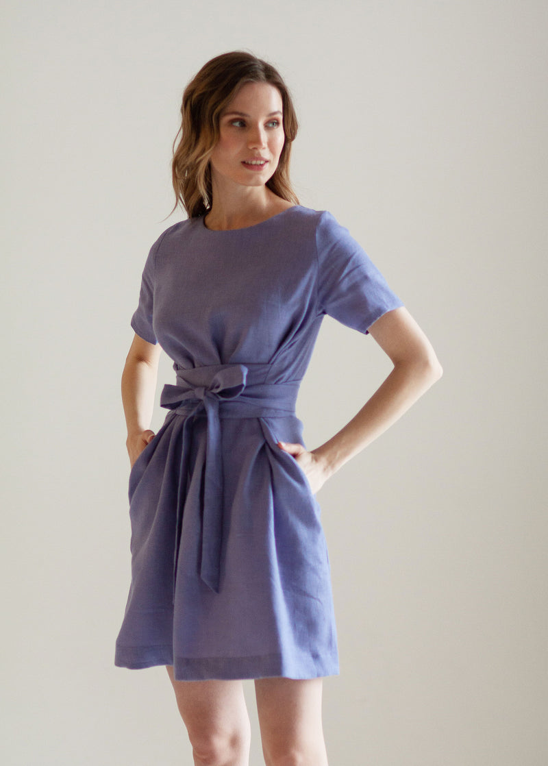 "Adelia" Lavender Mini Dress