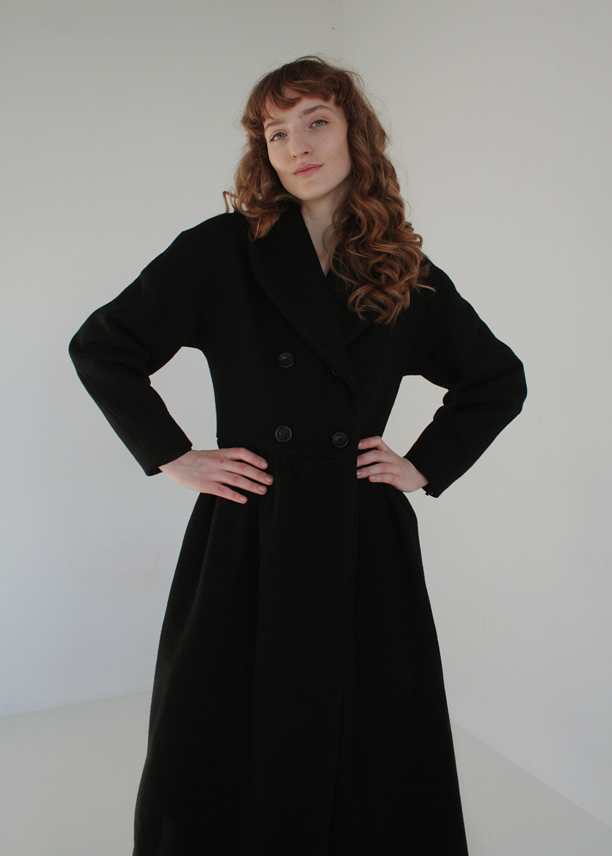 Manteau en Laine Noir "Olivia"